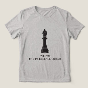 Personalized Pickleball Queen Tri-Blend Shirt