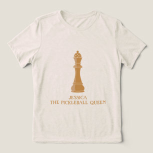 Personalized Pickleball Queen Tri-Blend Shirt