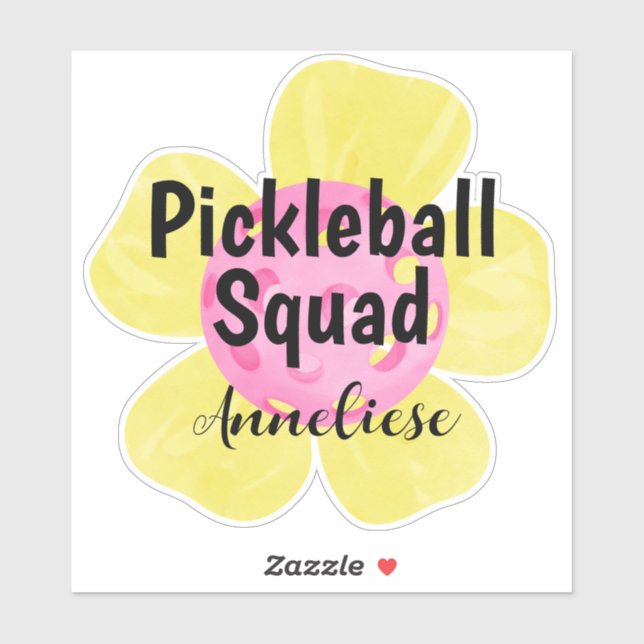 Personalized Pickleball Squad Flower Gift (Sheet)
