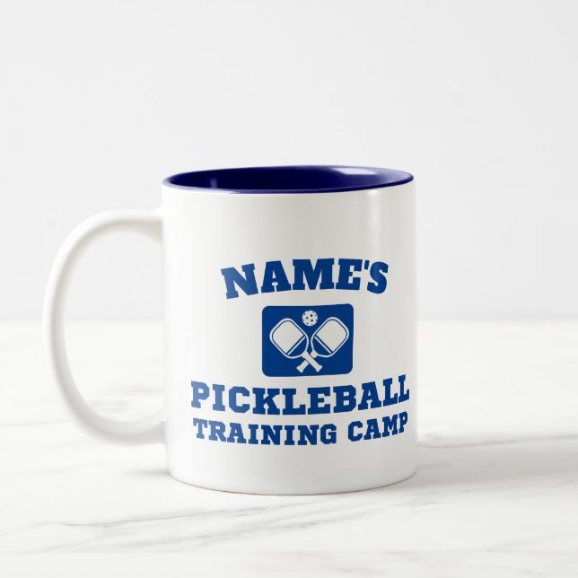 Personalized Pickleball Training Camp Two-Tone Coffee Mug (Left)
