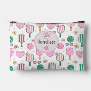 Personalized Pickleball Watercolor  Accessory Pouch