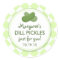Personalized Pickles Round Canning Stickers