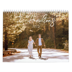 Personalized Picture Calendar with Script