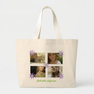 Personalized Picture Collage Tote Bag