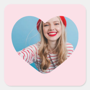 personalized picture sticker heart