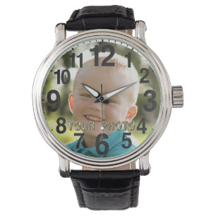 Personalized PICTURE Watches for Men, Women, Kids
