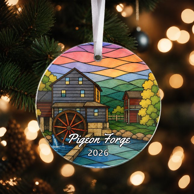 Personalized Pigeon Forge Acrylic Ornament, Custom Ornament (Creator Uploaded)
