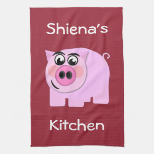 Personalized Piggy Kitchen Towel
