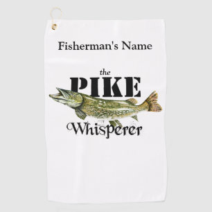 Personalized Pike Whisperer Light Fishing Towel