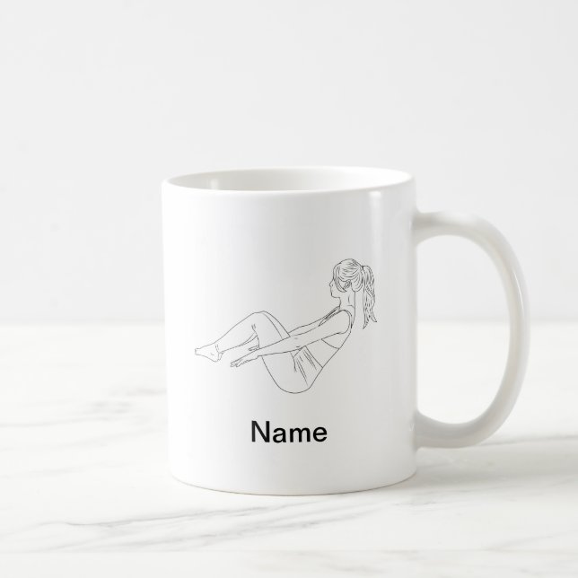 Personalized Pilates Ceramic Mug (Right)