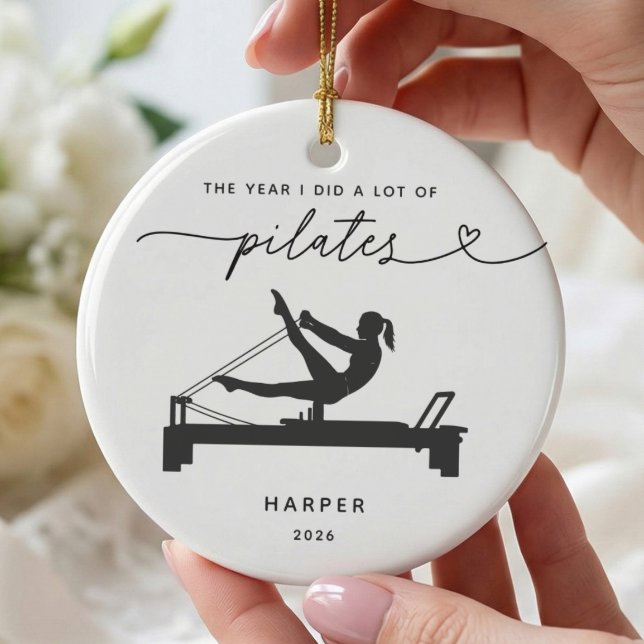 Personalized Pilates Lover Christmas Ornament (Creator Uploaded)