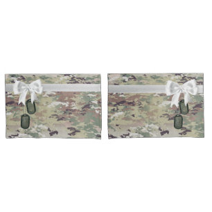 Personalized Pillow Cases Army OCP Camo Uniform