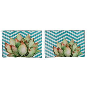 Personalized Pillow Cases Boho Cacti Cactus Succul