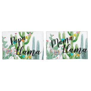 Personalized Pillow Cases Boho Llama Bohemian Cact