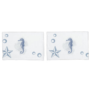 Personalized Pillow Cases Seahorse Ocean Beach