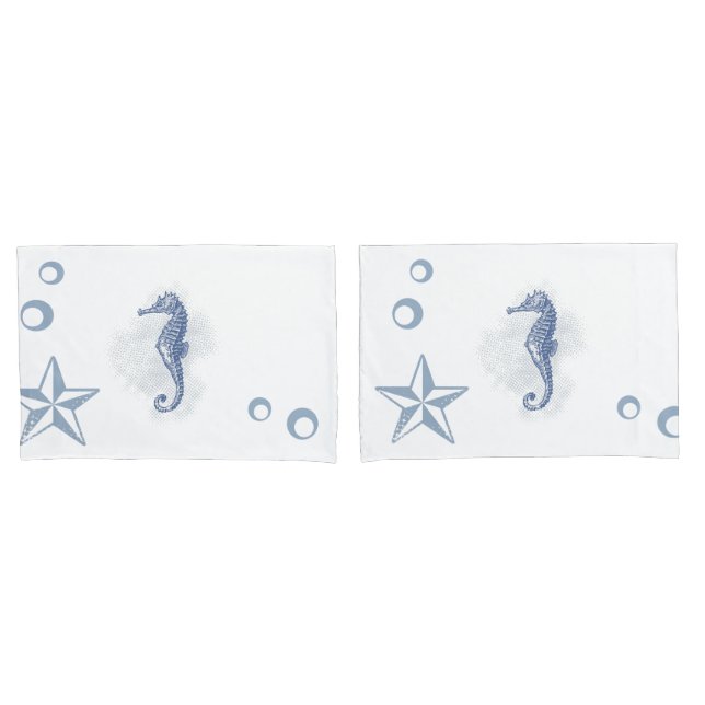 Personalized Pillow Cases Seahorse Ocean Beach (Front-Set)