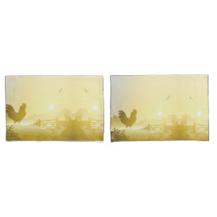 Personalized Pillow Cases Sunny Morning Farm Count