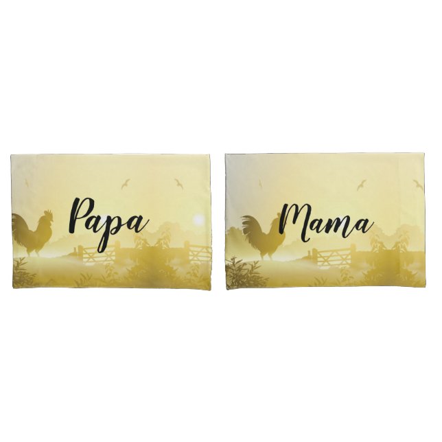 Personalized Pillow Cases Sunny Morning Farm Count (Front-Set)