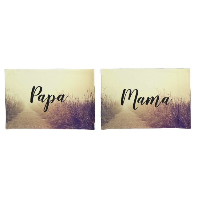 Personalized Pillow Cases Sunrise Pathway Walkway (Front-Set)