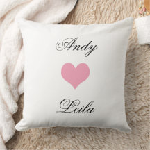 Personalized pillow for couple