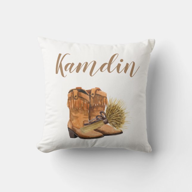 Personalized Pillow Summer Country Wedding Rustic (Front)