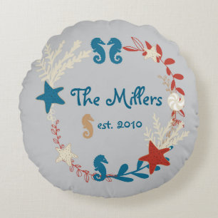 Personalized pillow with name and wedding date