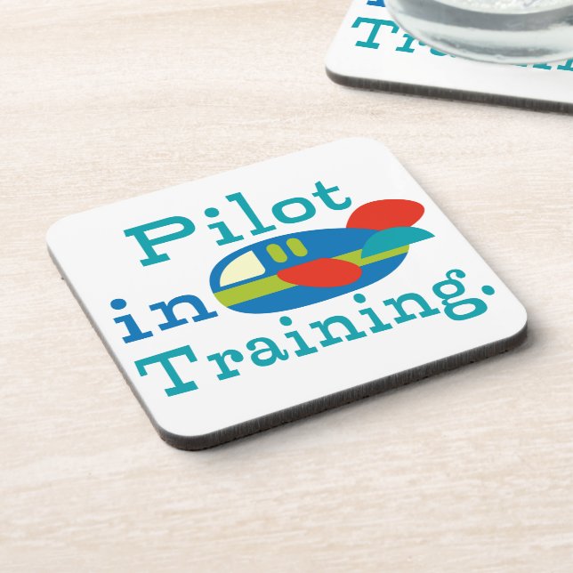 Personalized Pilot in Training Coaster (Left Side)