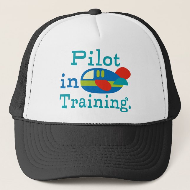 Personalized Pilot in Training Trucker Hat (Front)
