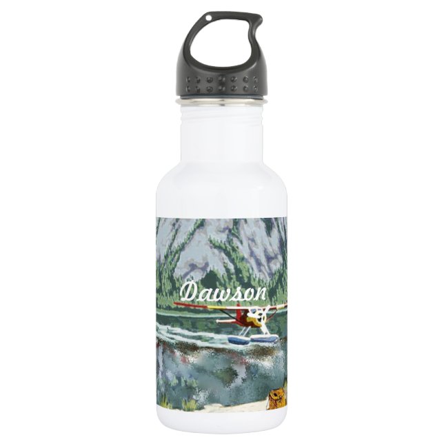 Personalized Pilot's Bush Plane 532 Ml Water Bottle (Front)