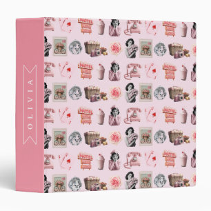 Personalized Pin-Up Glam Old Hollywood Retro Binder