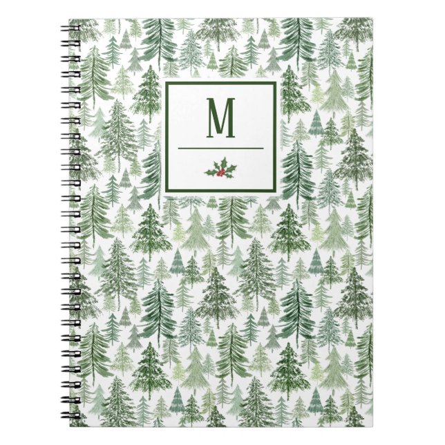 Personalized Pine Forest Notebook (Front)