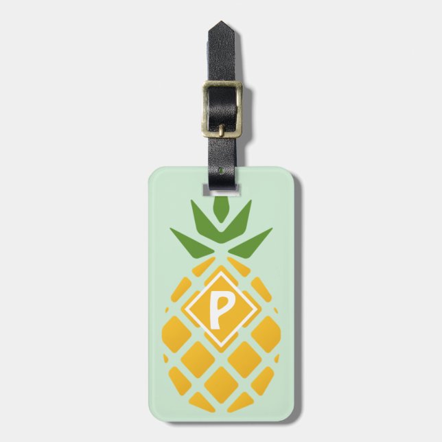 Personalized Pineapple Luggage Tag (Front Vertical)