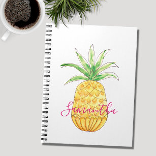 Personalized Pineapple Notebook