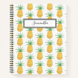 Personalized Pineapple Notebook Spiral Notebook