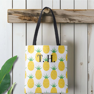 Personalized Pineapple Pattern Tote Bag