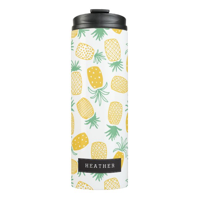 Personalized | Pineapples Thermal Tumbler (Front)