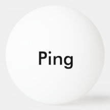 Personalized Ping Pong Ball