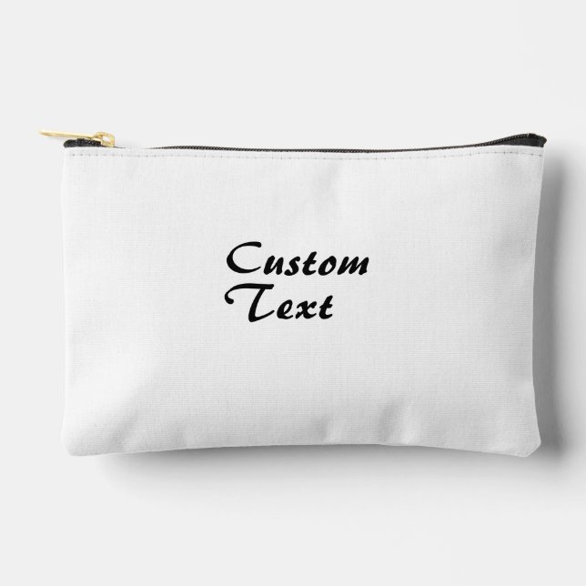 Personalized Ping Pong Ball With Custom Text Accessory Pouch (Front)