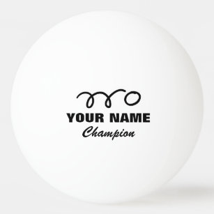 Personalized ping pong balls for table tennis game
