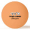 Personalized ping pong balls for table tennis game