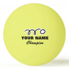 Personalized ping pong balls for table tennis game