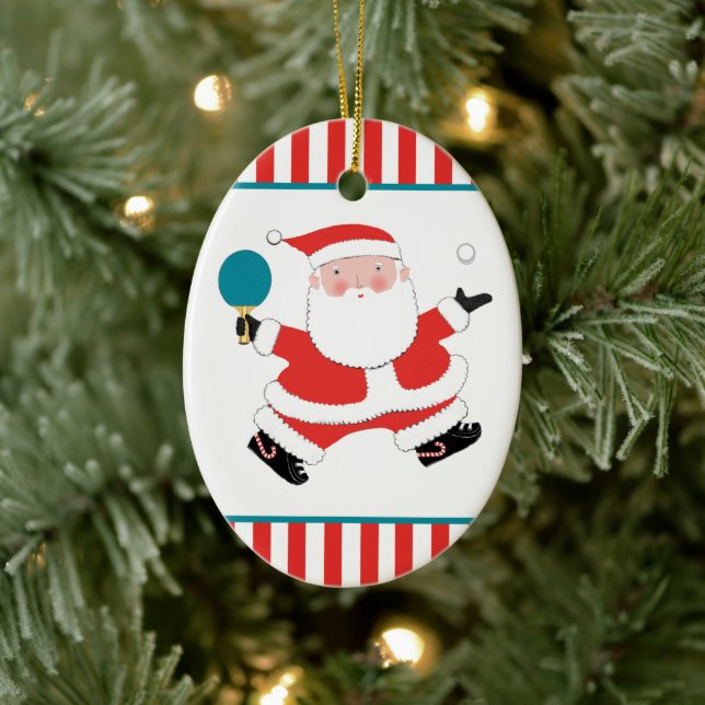 Personalized Ping Pong Ceramic Ornament (Tree)