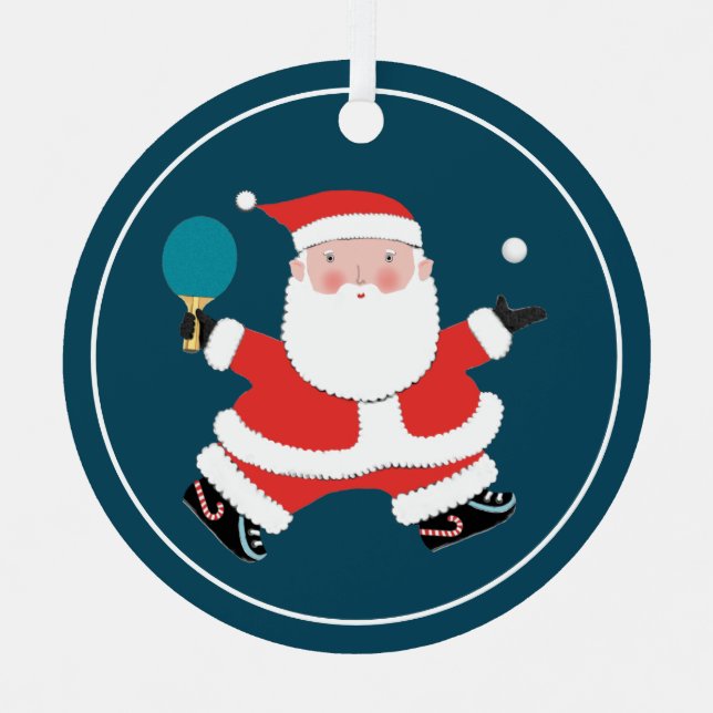 Personalized Ping Pong Collectable Metal Ornament (Front)