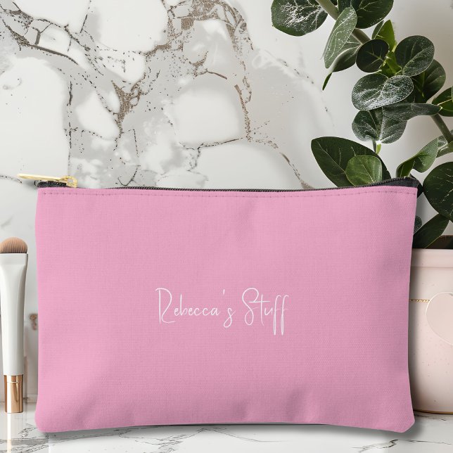 Personalized Pink Accessory Bag (Creator Uploaded)