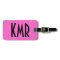 Personalized Pink and Black Luggage Tag