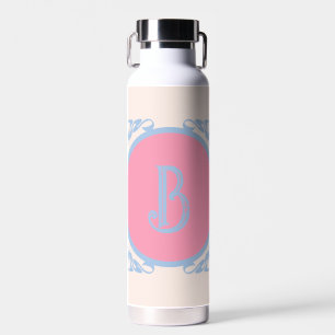 Personalized pink and blue  water bottle