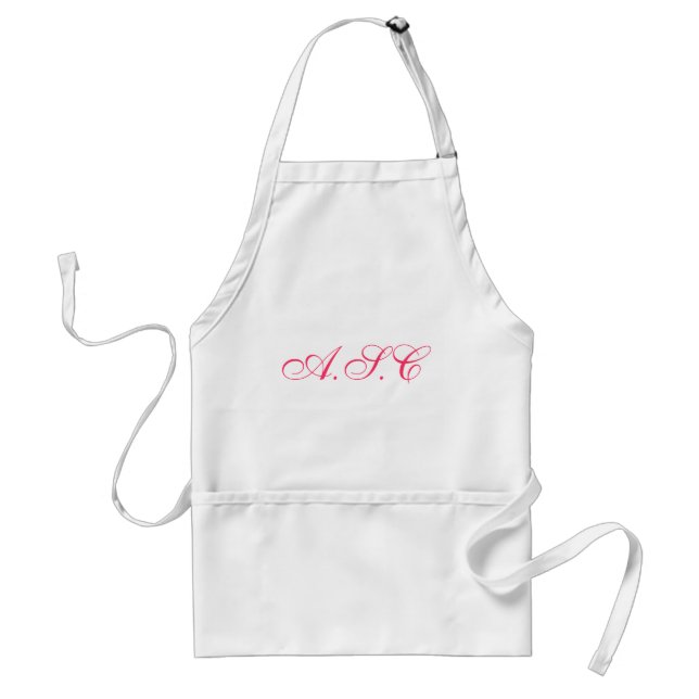 Personalized Pink Apron (Front)