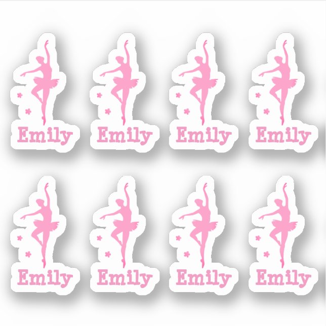 personalized pink ballerina (Front)