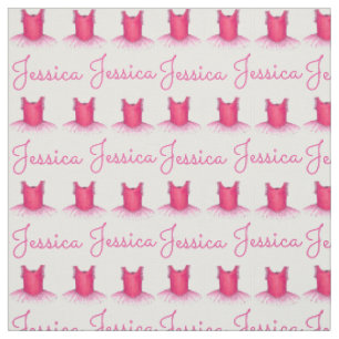 Personalized Pink Ballet Dance Costume Tutu Fabric