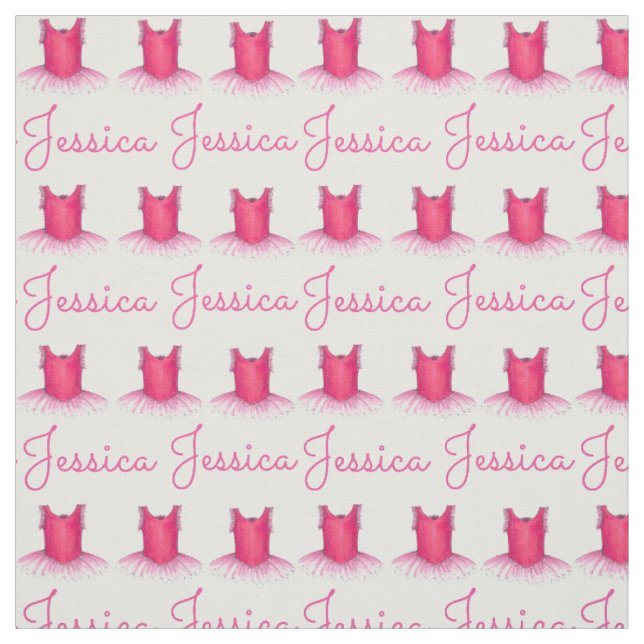 Personalized Pink Ballet Dance Costume Tutu Fabric (Swatch)